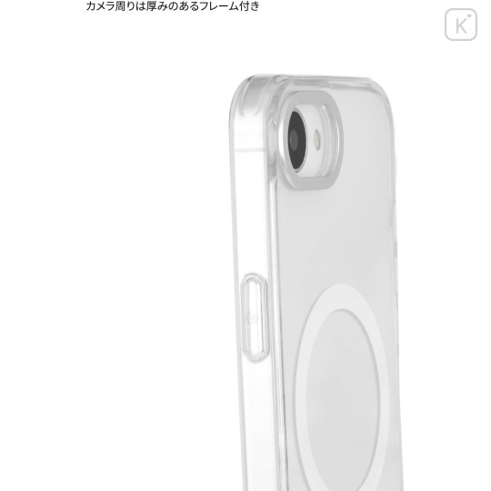 Japan Chiikawa Camera Frame iPhone 17e / 16e MagSafe Case - Hachiware : Battle Stick Glitter - 5