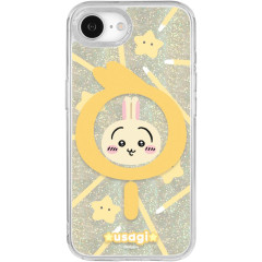 Japan Chiikawa Camera Frame iPhone 16e / 17e MagSafe Case - Usagi : Battle Stick Glitter