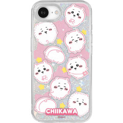 Japan Chiikawa Camera Frame iPhone 16e / 17e Case - Chiikawa : Funny Face Glitter