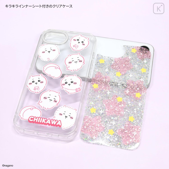 Japan Chiikawa Camera Frame iPhone 17e / 16e Case - Chiikawa : Funny Face Glitter - 3