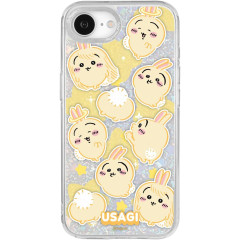Japan Chiikawa Camera Frame iPhone 17e / 16e Case - Usagi : Funny Face Glitter