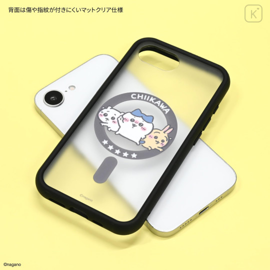 Japan Chiikawa IIIIfit Plump Frame iPhone 17e / 16e MagSafe Case - Chiikawa & Hachiware & Usagi : Hot Dance - 2
