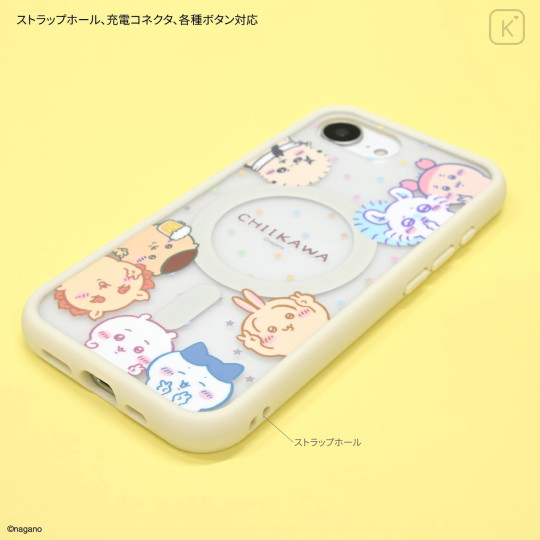 Japan Chiikawa IIIIfit Plump Frame iPhone 17e / 16e MagSafe Case - Characters Selfie - 3