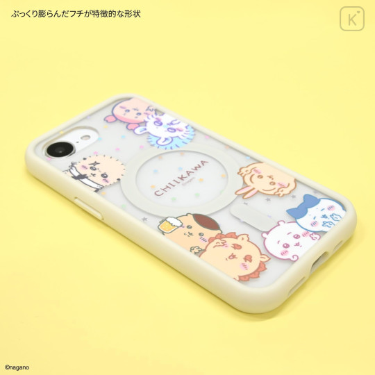 Japan Chiikawa IIIIfit Plump Frame iPhone 17e / 16e MagSafe Case - Characters Selfie - 4