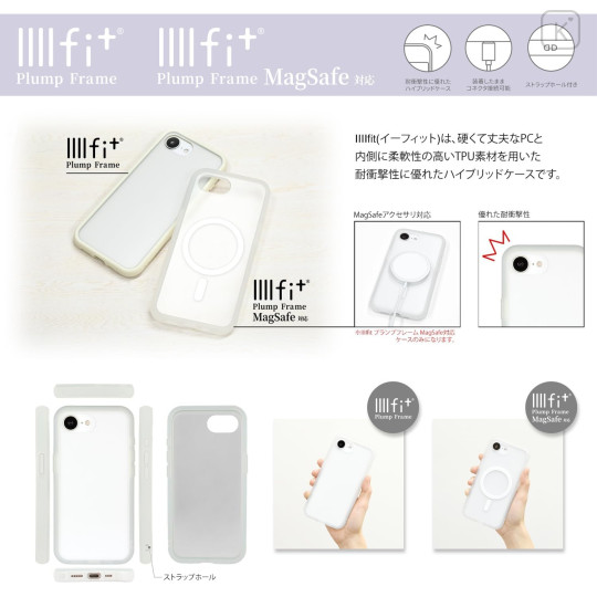Japan Chiikawa IIIIfit Plump Frame iPhone 17e / 16e MagSafe Case - Characters Selfie - 7