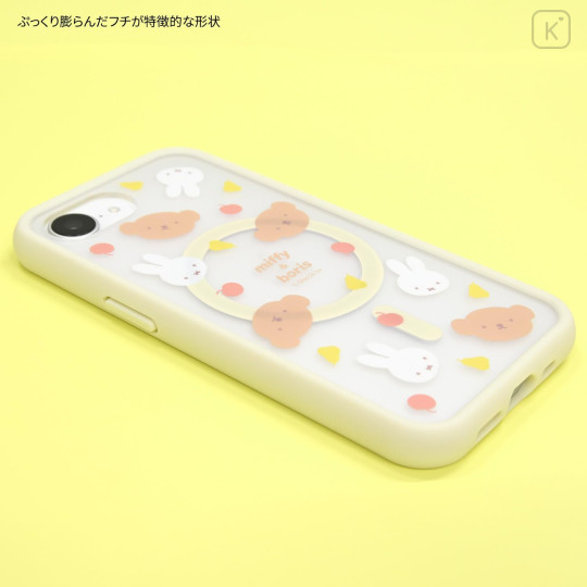 Japan Miffy IIIIfit Plump Frame iPhone 17e / 16e MagSafe Case - Boris & Miffy : Face Fruits - 4