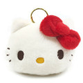 Japan Sanrio Eco Shopping Bag & Mascot Pouch - Hello Kitty : Red Retro Dull - 1