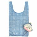Japan Sanrio Eco Shopping Bag & Mascot Pouch - Hangyodon : Retro Dull - 2