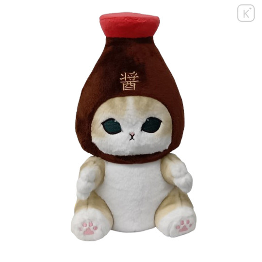 Japan Mofusand Potetama Plush Toy - Soy Sauce Cat - 1