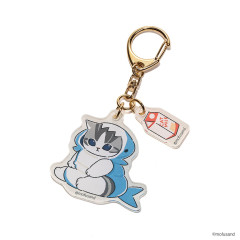 Japan Mofusand Acrylic Keychain - Chibinyan Sitting