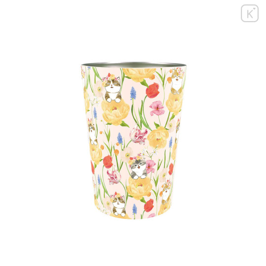 Japan Mofusand Hibiya Kadan 2way Vacuum-insulated Tumbler - Spring Cat - 1