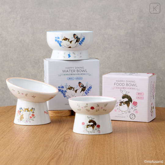 Japan Mofusand Cat Water Bowl with Legs - v2 - 2