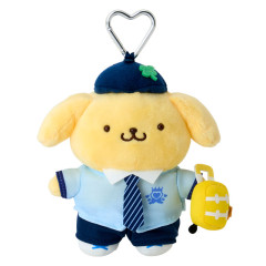 Japan Sanrio Original Mascot Holder - Pompompurin : Academy Sparkling Journey School Uniform