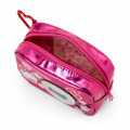 Japan Sanrio Original Metallic Pouch with Carabiner - Hello Kitty : Academy Sparkling Journey Camera-Style - 3