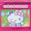 Japan Sanrio Original Metallic Pouch with Carabiner - Hello Kitty : Academy Sparkling Journey Camera-Style - 6