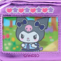 Japan Sanrio Original Metallic Pouch with Carabiner - Kuromi : Academy Sparkling Journey Camera-Style - 6