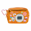 Japan Sanrio Original Metallic Pouch with Carabiner - Usahana : Academy Sparkling Journey Camera-Style - 1