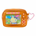 Japan Sanrio Original Metallic Pouch with Carabiner - Usahana : Academy Sparkling Journey Camera-Style - 2