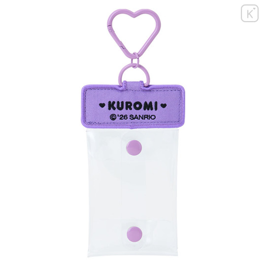 Japan Sanrio Original Multi Clear Case with Carabiner - Kuromi : Capsule Toy Collection - 2