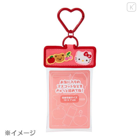 Japan Sanrio Original Multi Clear Case with Carabiner - Kuromi : Capsule Toy Collection - 5