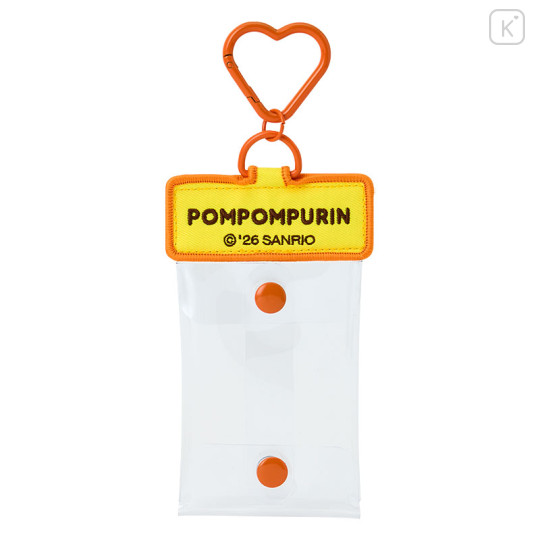 Japan Sanrio Original Multi Clear Case with Carabiner - Pompompurin : Capsule Toy Collection - 2