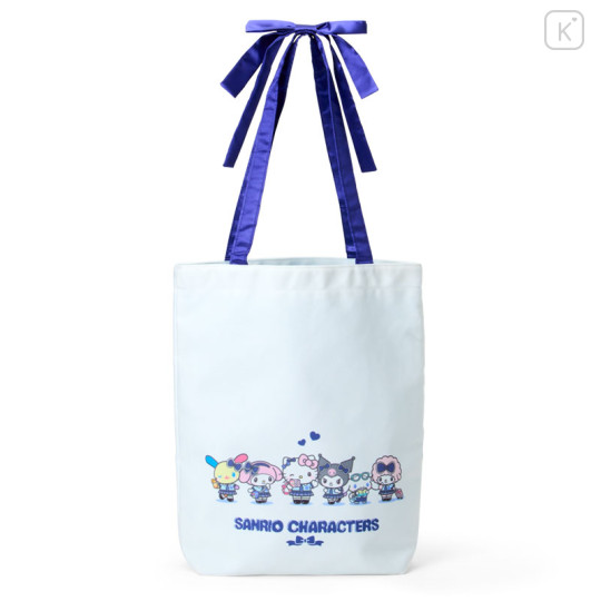 Japan Sanrio Original Tote Bag - Academy Sparkling Journey Characters Ribbon - 1
