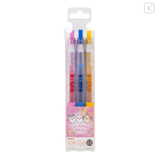 Japan Chiikawa Sarasa Clip Gel Pen Set - Chiikawa & Hachiware & Usagi : Chiikawa Park - 1