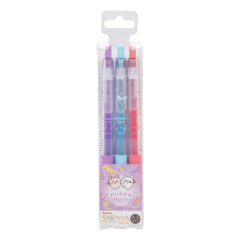 Japan Chiikawa Sarasa Clip Gel Pen Set - Furuhonya Kani-chan & Momonga : Chiikawa Park