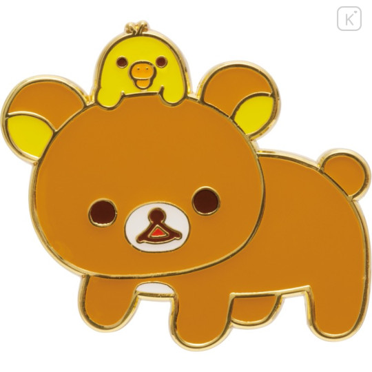Japan San-x Pin Badge Set - Rilakkuma : Chairoikoguma's Kumakyun Days - 2
