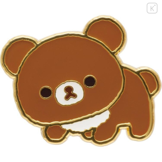 Japan San-x Pin Badge Set - Rilakkuma : Chairoikoguma's Kumakyun Days - 5