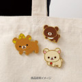 Japan San-x Pin Badge Set - Rilakkuma : Chairoikoguma's Kumakyun Days - 6