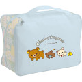 Japan San-x Clothing Compression Bag (S) - Rilakkuma : Chairoikoguma's Kumakyun Days Light Blue - 1