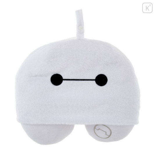 Japan Disney Store Travel Fluffy Neck Pillow Cushion - Baymax : Hood - 2