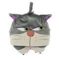 Japan Disney Store Travel Fluffy Neck Pillow Cushion - Cinderella : Cat Lucifer Hood - 2