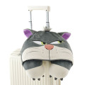 Japan Disney Store Travel Fluffy Neck Pillow Cushion - Cinderella : Cat Lucifer Hood - 6