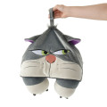 Japan Disney Store Travel Fluffy Neck Pillow Cushion - Cinderella : Cat Lucifer Hood - 7