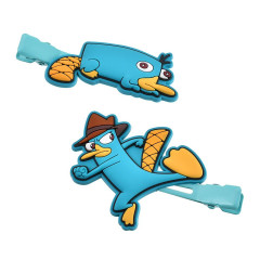 Japan Disney Store Rubber Hair Clip Set - Perry the Platypus : Maegami Hair Zakka