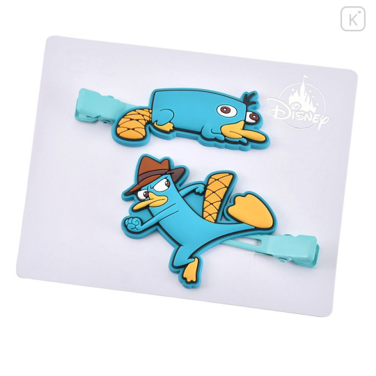 Japan Disney Store Rubber Hair Clip Set - Perry the Platypus : Maegami Hair Zakka - 2