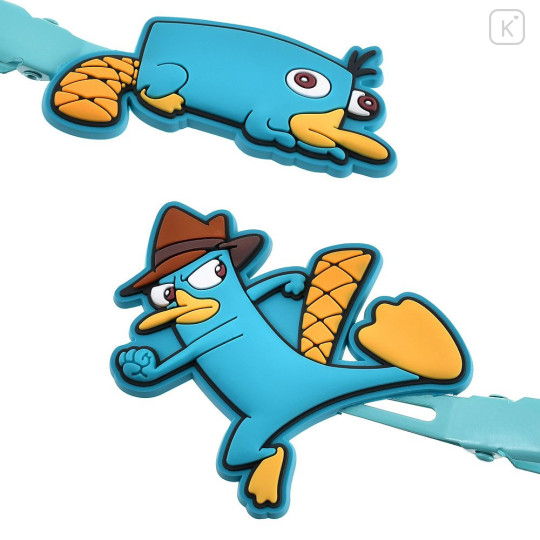 Japan Disney Store Rubber Hair Clip Set - Perry the Platypus : Maegami Hair Zakka - 4