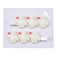 Japan Disney Store Rubber Hair Clip Set - Baymax : Maegami Hair Zakka Gummy Candy Style
