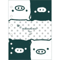 Japan San-X 6 Hole Sticker Binder - Monokuro Boo : All Over Pattern - 2