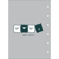 Japan San-X 6 Hole Sticker Binder - Monokuro Boo : All Over Pattern - 3
