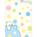 Japan San-X 6 Hole Sticker Binder - Mamegoma : Blue Pink - 3