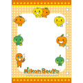 Japan San-X 6 Hole Sticker Binder - Mikan Bouya : Orange - 3