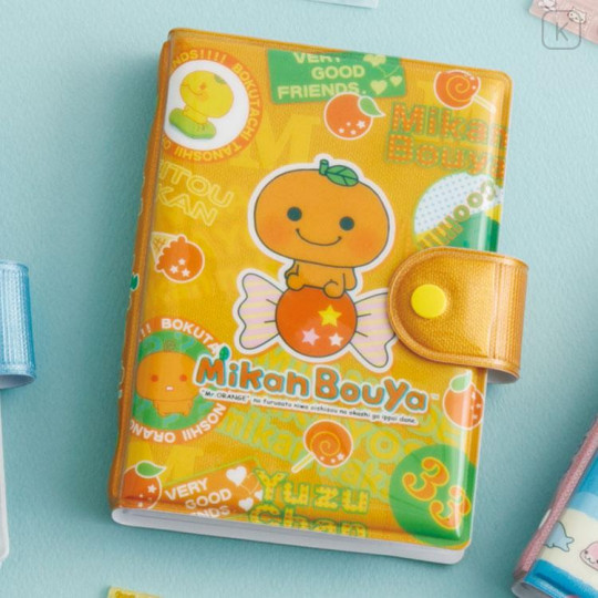 Japan San-X 6 Hole Sticker Binder - Mikan Bouya : Orange - 4