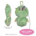 Japan Monchhichi Mascot Holder Mini Plush Pouch - Sakura Matcha - 2