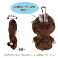 Japan Monchhichi Mascot Holder Mini Plush Pouch - Chimutan - 3