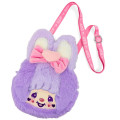 Japan Monchhichi Mascot Neck Pouch - Shinako Dreamy Purpe - 1