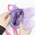 Japan Monchhichi Mascot Neck Pouch - Shinako Dreamy Purpe - 3