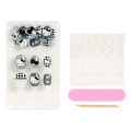 Japan Sanrio Original Nail Tips - Hello Kitty : I Love Hello Kitty Houndstooth - 2